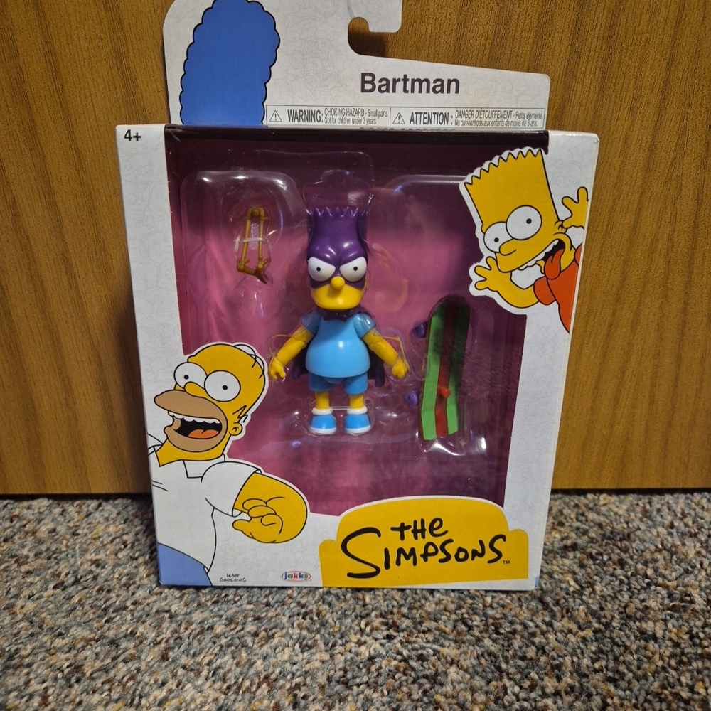 The Simpsons Bartman Action Figure - Purple & Blue